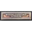 Mission d'Assistance Exterieure agrafe bronze argente ordonnance