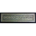 Operations Exterieures - ordonnance