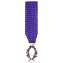 Palmes académiques - ordre chevalier -  Medaille reduction bronze argenté 