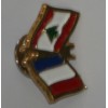 PIN'S NATIONS UNIES Drapeaux France et Liban