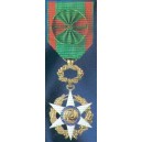 Mérite agricole - ordre officier - Medaille Reduction vermeil (larg ruban env 12mm) ﻿