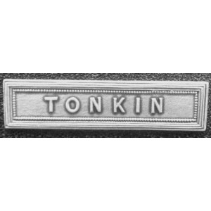 Tonkin agrafe ordonnance bronze argenté