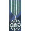 Ordre des arts et des lettres - chevalier -Medaille Ordonnance (larg ruban env 37mm)