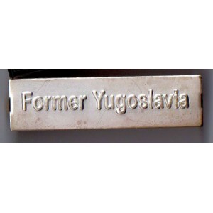 FORMER YUGOSLAVIA Bronze argente ORDONNANCE