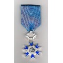 Ordre national du mérite - chevalier - ordonnance bronze argenté