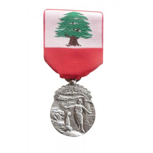 MERITE LIBANAIS 2EME CLASSE BRONZE ARGENTE ORDONNANCE