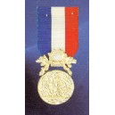 COURAGE ET DEVOUEMENT-CLASSE VERMEIL-ORDONNANCE-BRONZE DORE