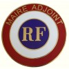 COCARDE DE MAIRE ADJOINT - Métal Cuivre Estampé